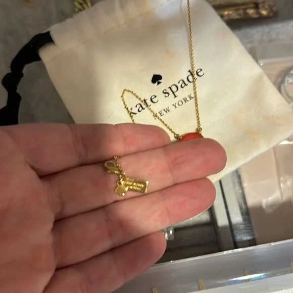 Kate Spade Pink “Cause a Stir” Pendant Necklace - Picture 3 of 5